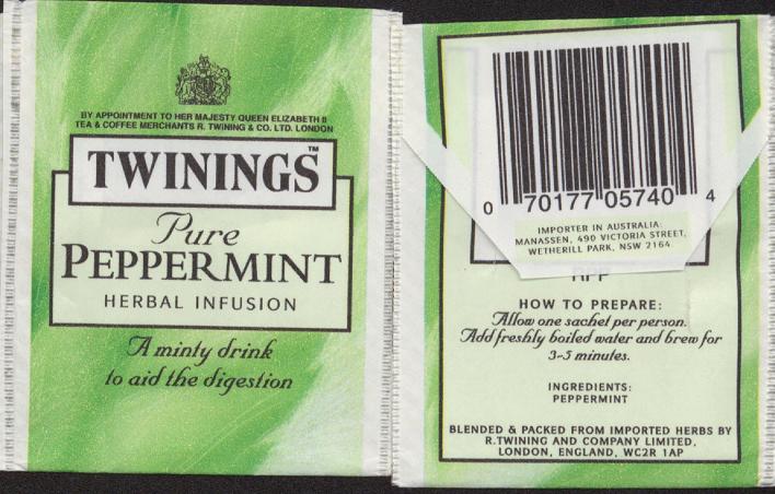 Twinings Of London-Pure Peppermint /3 dky/