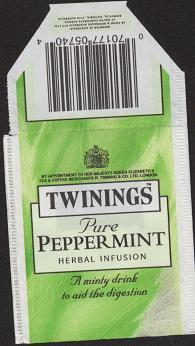 Twinings-Pure Peppermint-4 dky textu na peklopce