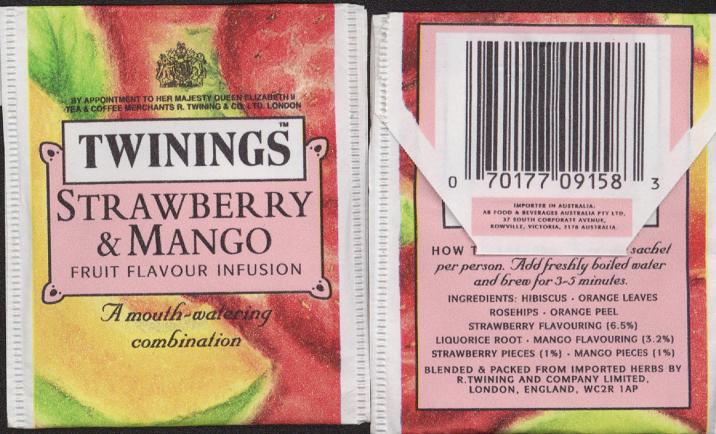 Twinings Of London-Strawberry&Mango /4 dky/