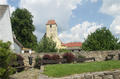Zumberk - pohled na kostel od muzea