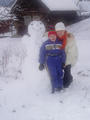 My traja - snehnuliak, Davidko a Ika