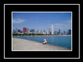 Lake Michigan a panorama Chicago Downtown