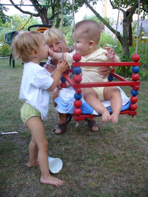 On a swing