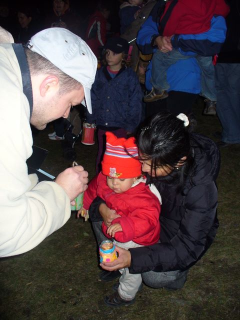 Joining the lantern parade