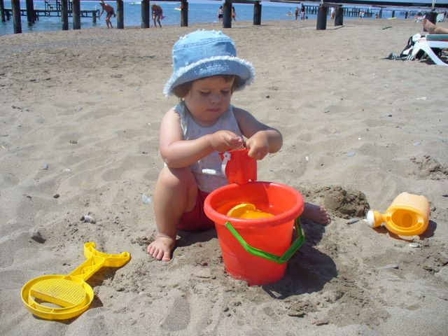 On the beach