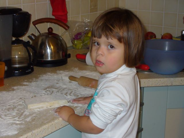 Preparing dough for rolling