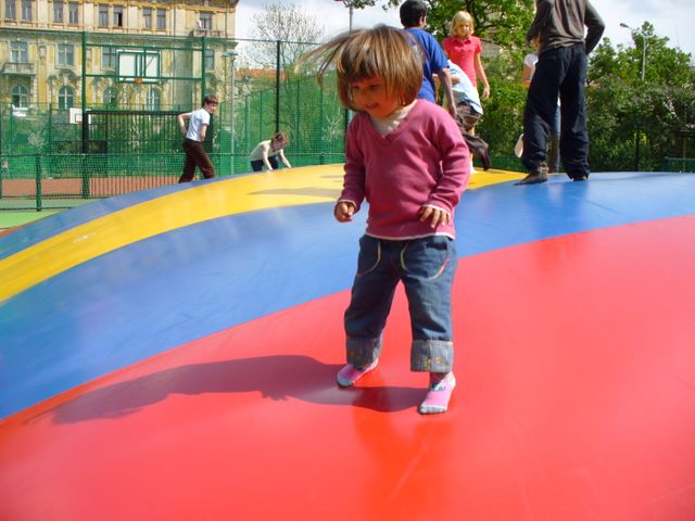 On new trampolin