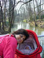 Beautiful sleeping in Olomouc park