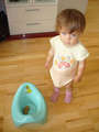 Hurrah! Finally into the potty!