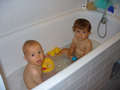 Common bath with my cousin Jakub