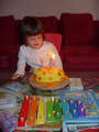 Blowing out the candles