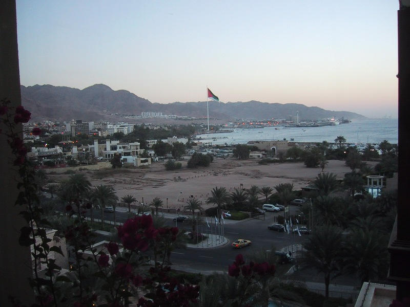 Aqaba Bay just after the sunset