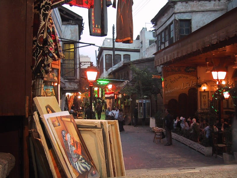 An old town scene (2), Damascus