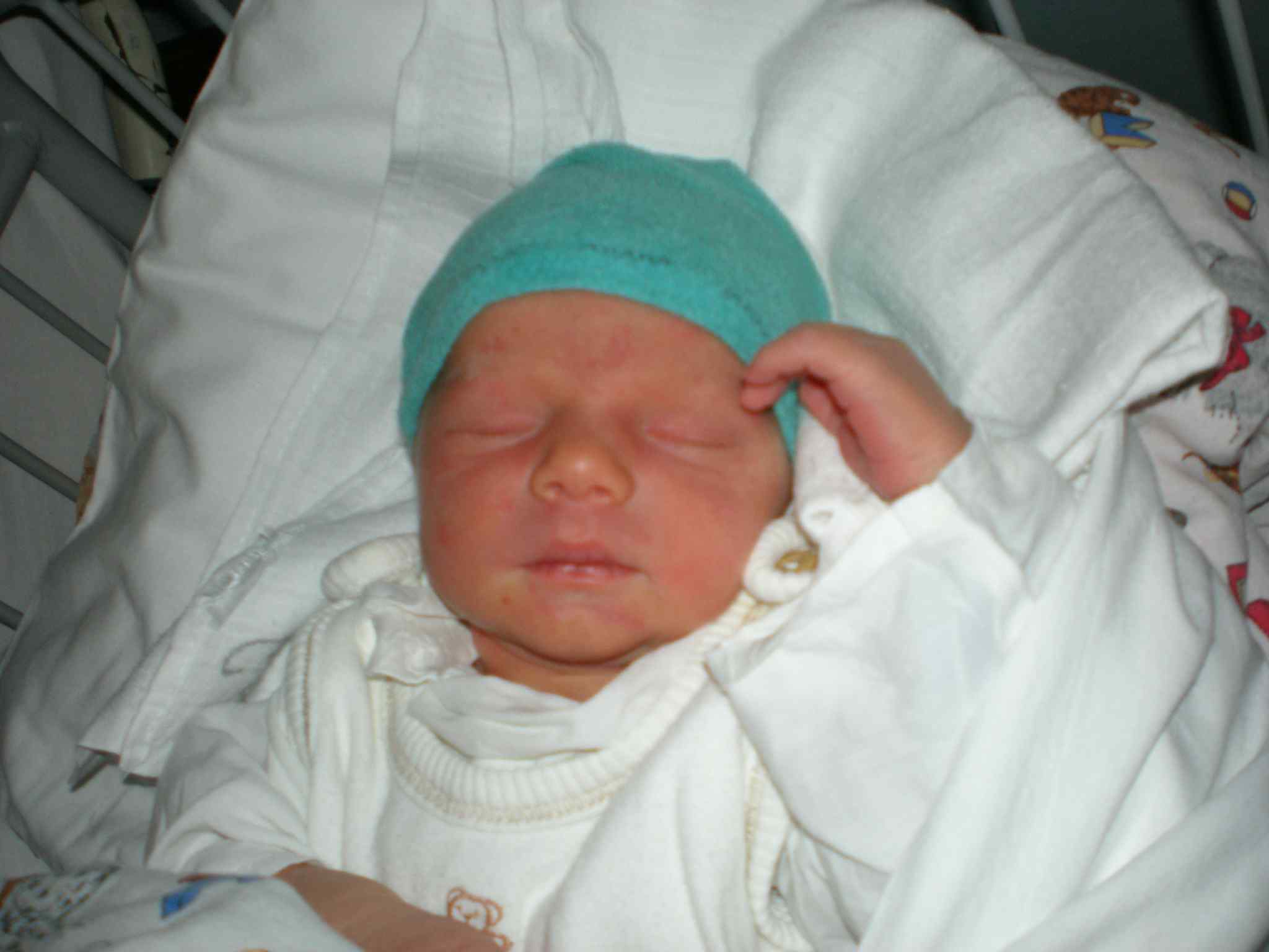 Davdek Dvok u v porodnici salutuje, j jsem zatm v bku (12.10.2006)