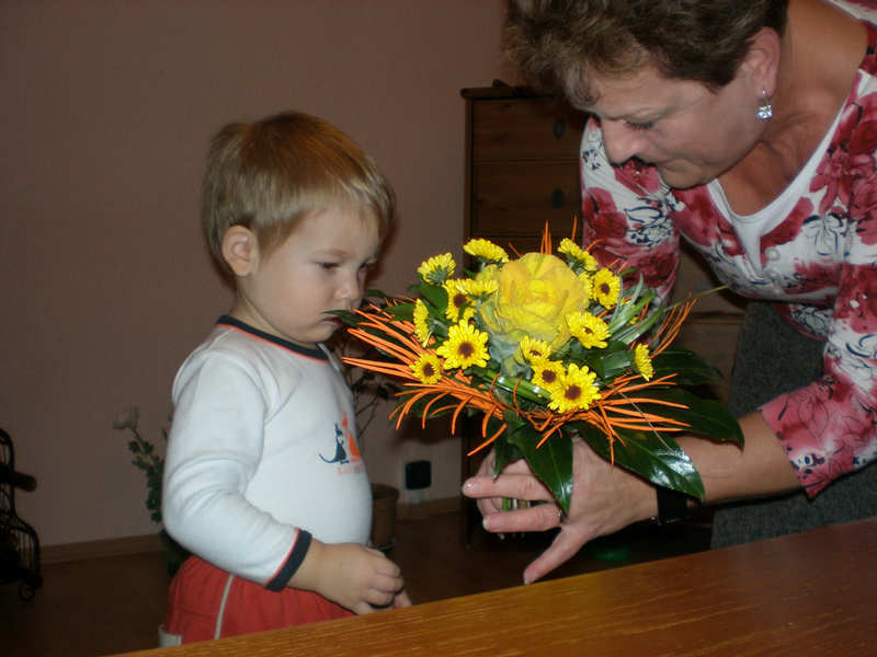 Od babci jsem dostal k narozeninm krsnou kytiku