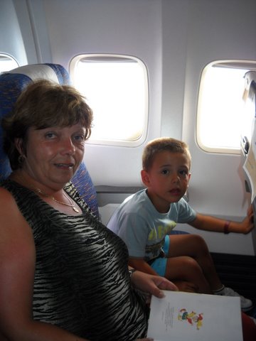 S babi v letadle