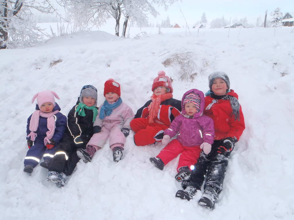 Nae leton posdka (zleva Kristnka, Honzk, Stelinka, Ema, a a Fla)