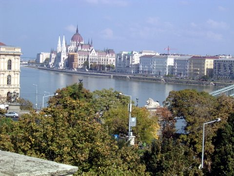 Pohled na Dunaj a na Parlament