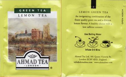 green tea Lemon