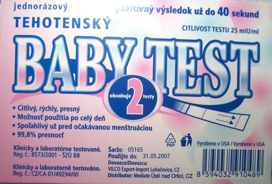 Baby test - citlivos 25 IU